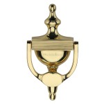 M Marcus Heritage Brass Reeded Urn Knocker 195mm